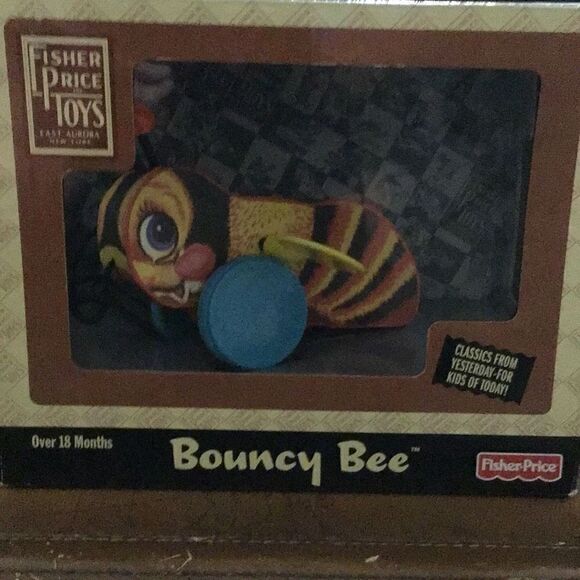 Fisher-Price Other - Fisher Price Bouncy Bee classic pull toy
